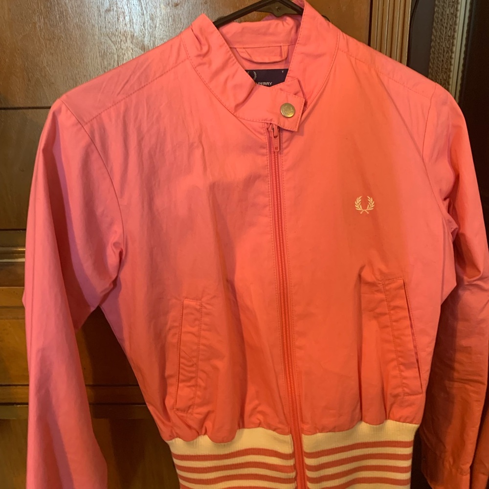 Fred Perry Pink Ladies Jacket us4/uk8 Women’s M